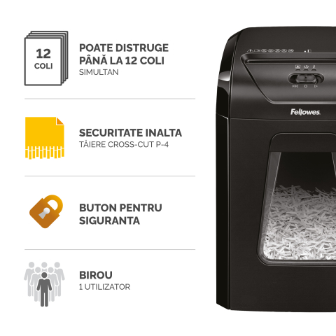 Distrugator documente 12c cross-cut fellowes [1]