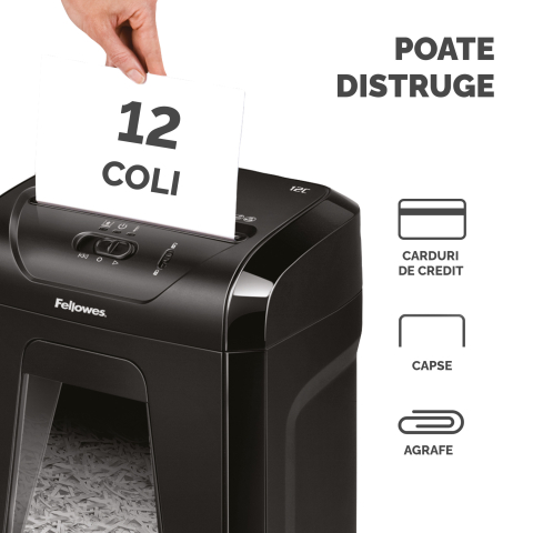 Distrugator documente 12c cross-cut fellowes [2]