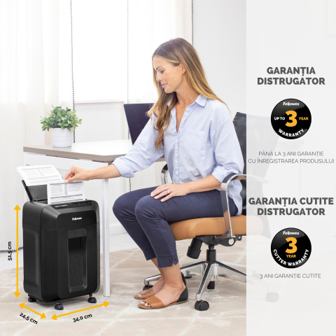Distrugator documente 80m mini-cut fellowes [1]