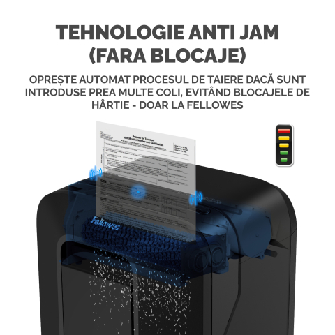 Distrugator documente lx201 micro-cut negru fellowes [3]