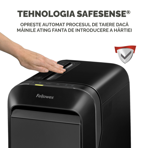 Distrugator documente lx221 micro-cut negru fellowes [4]