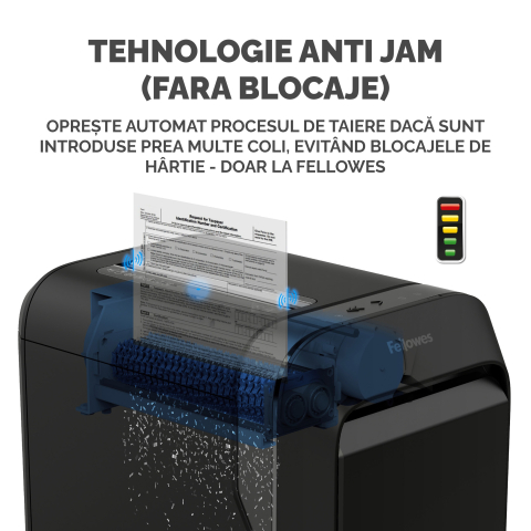 Distrugator documente lx221 micro-cut negru fellowes [3]