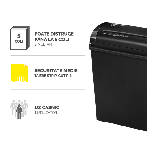 Distrugator documente p25s strip-cut fellowes [1]
