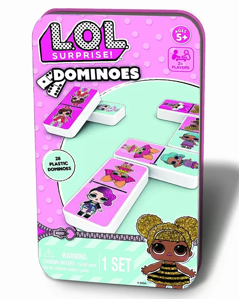 Jucării și Jocuri pentru copii - Domino in cutie de metal lol, copii varsta 3 ani pana la +15 ani