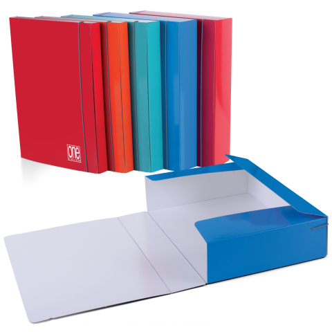 Birotică și Papetărie - Dosar A4 cu elastic din carton laminat lucios, diverse culori (24x34x3 cm), copii varsta 