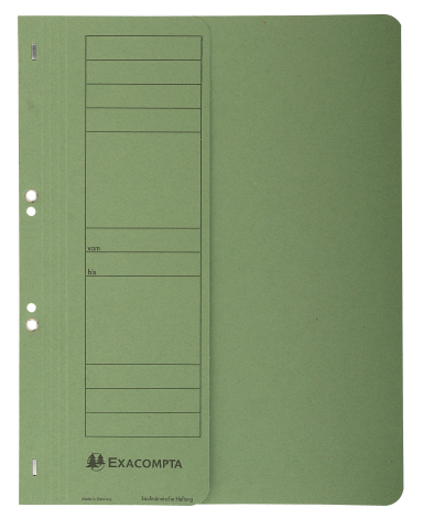 Organizare, arhivare, prezentare - Dosar carton capse 1/2 verde exacompta