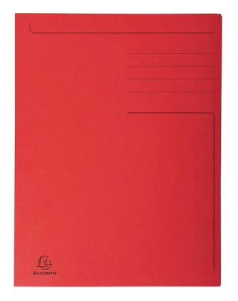 Organizare, arhivare, prezentare - Dosar carton plic rosu exacompta
