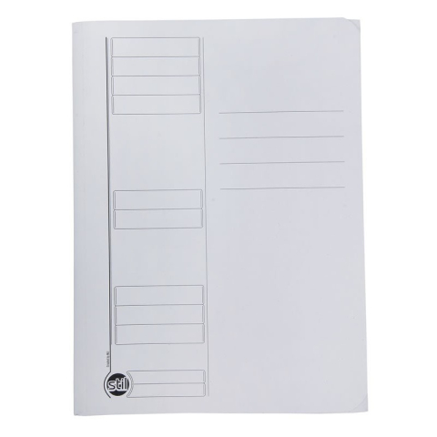 Birotică și Papetărie - Dosar plic STIL, carton, 230g/mp, alb, colturi rotunjite