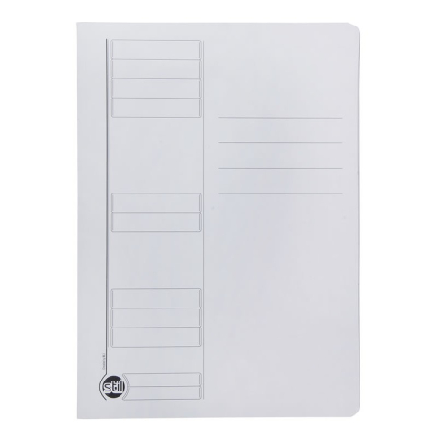 Birotică și Papetărie - Dosar simplu STIL, carton, 230g/mp, alb, colturi rotunjite