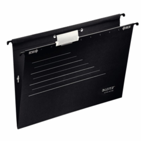Birotică și Papetărie - Dosar suspendabil cu burduf negru 5/set alpha active leitz