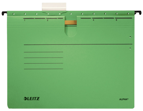 Birotică și Papetărie - Dosar suspendabil cu sina verde alpha leitz