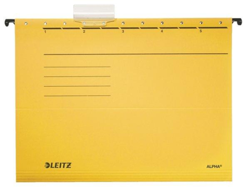Birotică și Papetărie - Dosar suspendabil galben alpha standard leitz