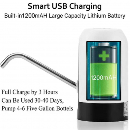 Dozator apa automat, acumulator 1200 mAh, USB - Micostore.ro [5]