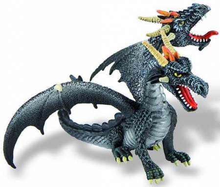 Jucării și Jocuri pentru copii - Dragon negru cu 2 capete