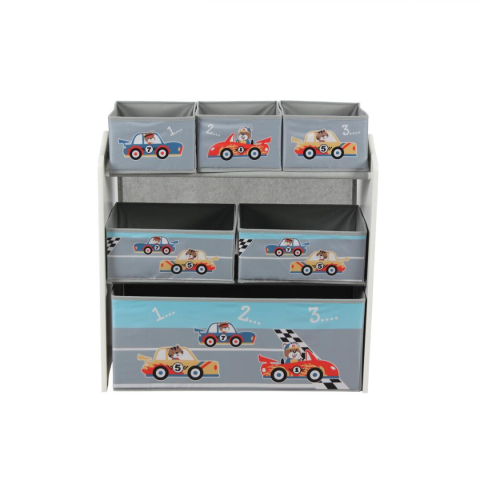 Mobilier camera copii - Dulap depozitare jucarii cars, u-grow