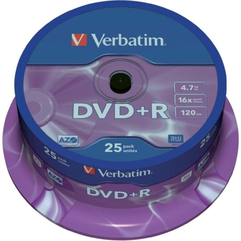 DVD+R Verbatim 43500, 4.7GB / 120min, 16x, set 25 buc [0]
