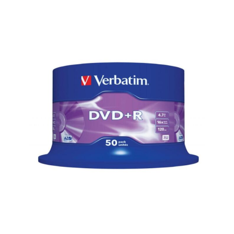 Periferice IT - DVD+R Verbatim 43550, 4.7GB / 120min, 16x, set 50 buc