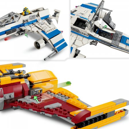 E-Wing al Noii Republici vs Starfighter-ul lui Shin Hati, varsta de la 9 ani la +15 ani [7]