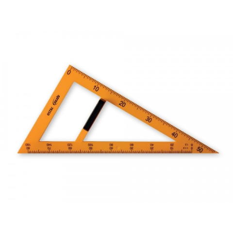 Instrumente de Geometrie: Rigle, Echere, Compasuri si Truse - Echer plastic profesor 60 grade 60 cm