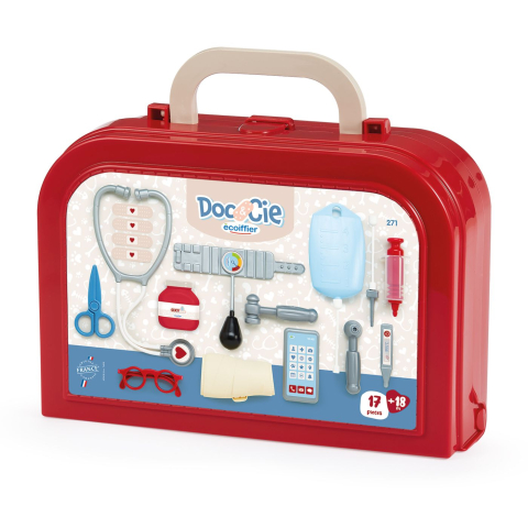 Jucării și Jocuri pentru copii - Ecoiffier set trusa medicala doctor copii varsta 1 an - 7 ani