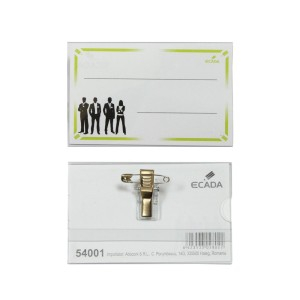 Birotică și Papetărie - Ecuson cu ac si clips ecada 54001 50 buc