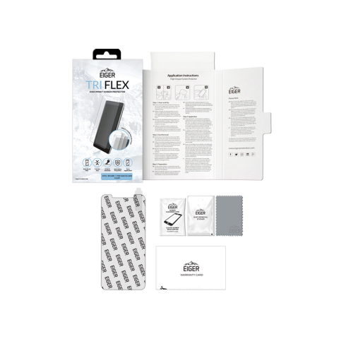 Laptop, Tablete & Telefoane - Eiger Folie Clear Tri Flex iPhone 11 Pro Max / Xs Max (0.4 mm, 5H)