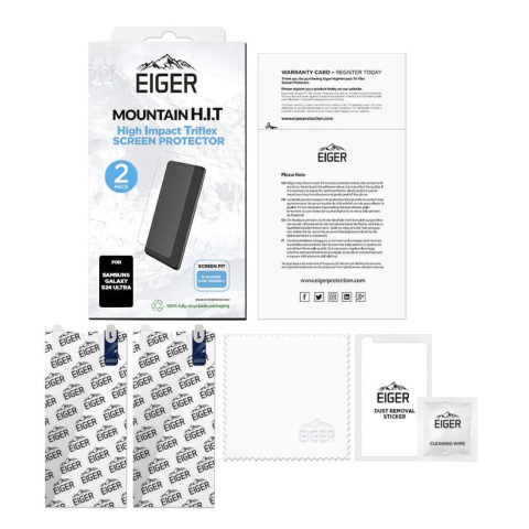 Laptop, Tablete & Telefoane - Eiger Folie Clear Triflex H.I.TSamsung Galaxy S24 Ultra Clear, pachet de 2 buc