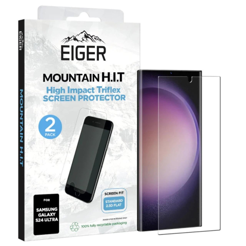 Eiger Folie Clear Triflex H.I.TSamsung Galaxy S24 Ultra Clear, pachet de 2 buc [3]