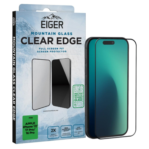 Eiger Folie Sticla 3D Mountain Glass GRS iPhone 17 / iPhone 17 Pro / 16 Pro Clear [3]