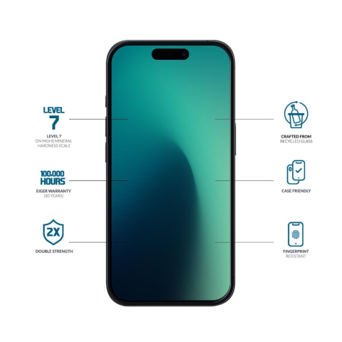 Eiger Folie Sticla 3D Mountain Glass GRS iPhone Air Clear [1]
