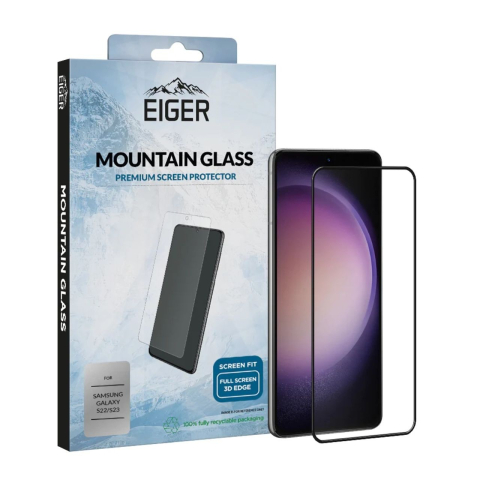 Eiger Folie Sticla 3D Mountain Glass GRS Samsung Galaxy S23 Clear [3]