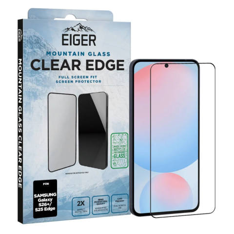 Eiger Folie Sticla 3D Mountain Glass GRS Samsung Galaxy S26 Plus/ S25 Edge Clear [3]