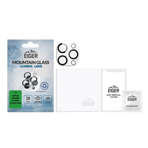 Eiger Folie Sticla Camera 3D Mountain Glass GRS iPhone 16 Pro / 16 Pro Max Clear [1]