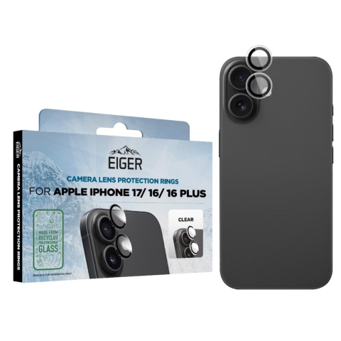 Eiger Folie Sticla Camera 3D Mountain Glass GRS iPhone 17/ iPhone 16/ 16 Plus Clear [2]