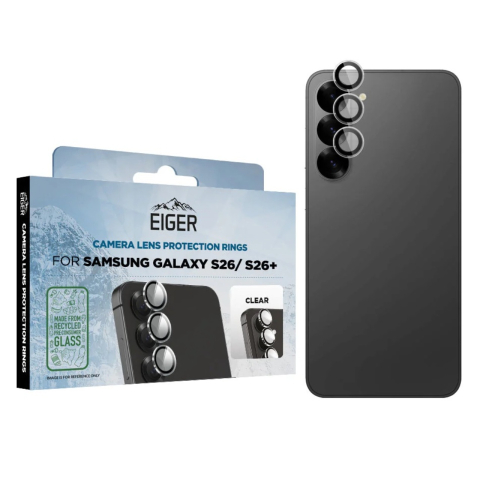 Eiger Folie Sticla Camera 3D Mountain Glass Samsung Galaxy S26 / S26 Plus Clear [2]