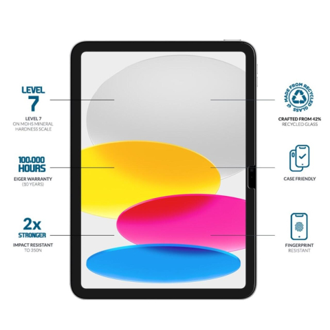 Eiger Folie Sticla Mountain Glass GRS iPad 10.9 (10th Gen)/iPad Air 11 (2024)/iPad 11 Clear [1]