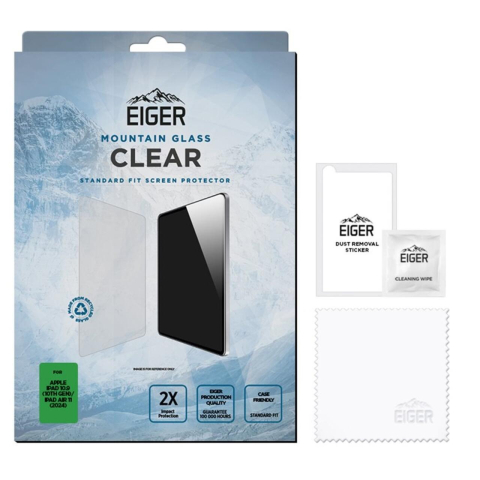 Laptop, Tablete & Telefoane - Eiger Folie Sticla Mountain Glass GRS iPad 10.9 (10th Gen)/iPad Air 11 (2024)/iPad 11 Clear