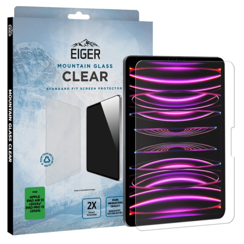 Eiger Folie Sticla Mountain Glass GRS iPad Air 13 (2024)/iPad Pro 13 (2024) Clear [3]