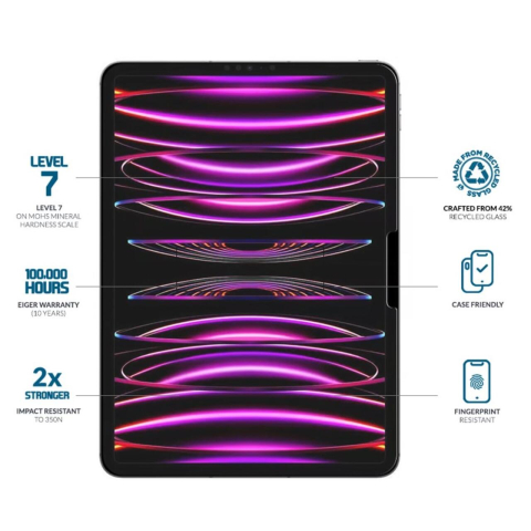 Eiger Folie Sticla Mountain Glass GRS iPad Air 13 (2024)/iPad Pro 13 (2024) Clear [1]