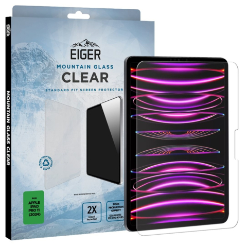 Eiger Folie Sticla Mountain Glass GRS iPad Pro 11 (2024) Clear [3]