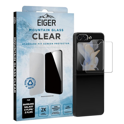 Eiger Folie Sticla Mountain Glass GRS Samsung Galaxy Z Flip7 FE/ Z Flip6 / Z Flip5 Clear [3]