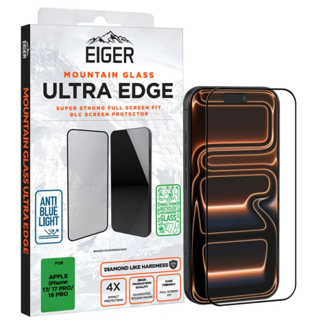 Eiger Folie Sticla Mountain Glass Ultra GRS iPhone 17 / iPhone 17 Pro / 16 Pro Clear [3]