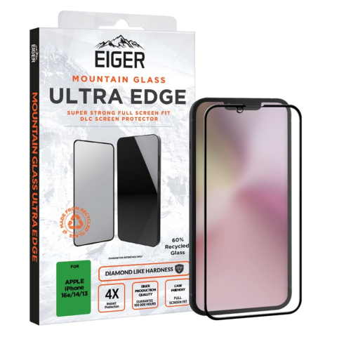 Eiger Folie Sticla Mountain Glass Ultra GRS iPhone 17e / iPhone 16e / iPhone 14 / iPhone 13 / iPhone 13 Pro Clear [3]