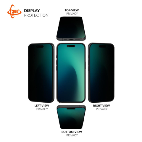 Eiger Folie Sticla Privacy Mountain Edge 360 GRS iPhone Air Black [2]