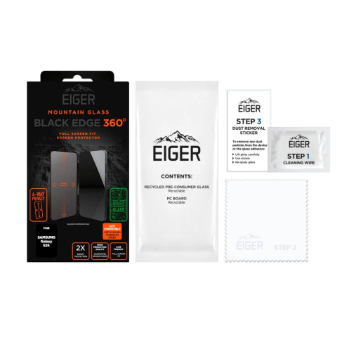 Eiger Folie Sticla Privacy Mountain Edge GRS 360 Samsung Galaxy S26 Black [3]