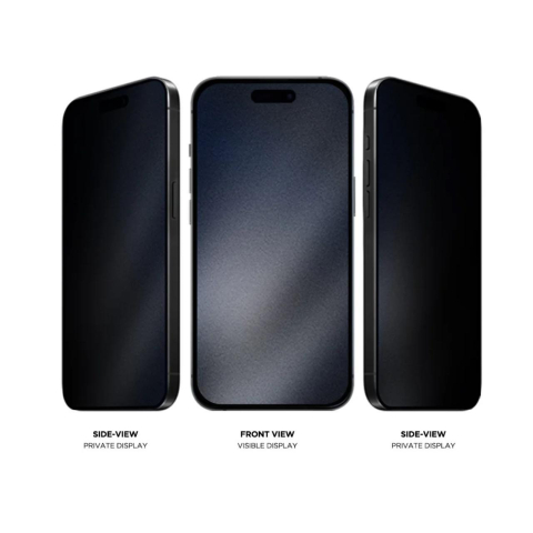 Eiger Folie Sticla Privacy Mountain Glass GRS iPhone 16 Pro Max Negru [1]