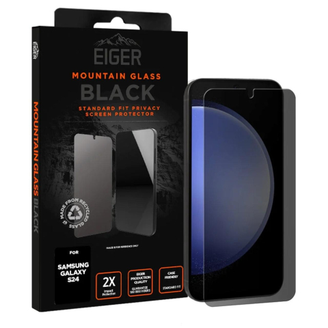 Eiger Folie Sticla Privacy Mountain Glass GRS Samsung Galaxy S24 Black [3]