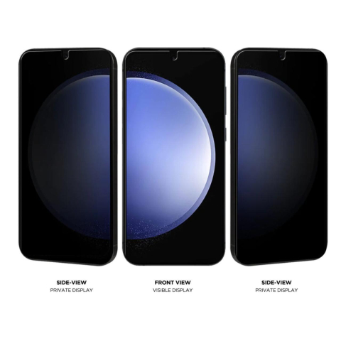 Eiger Folie Sticla Privacy Mountain Glass GRS Samsung Galaxy S24 Black [2]