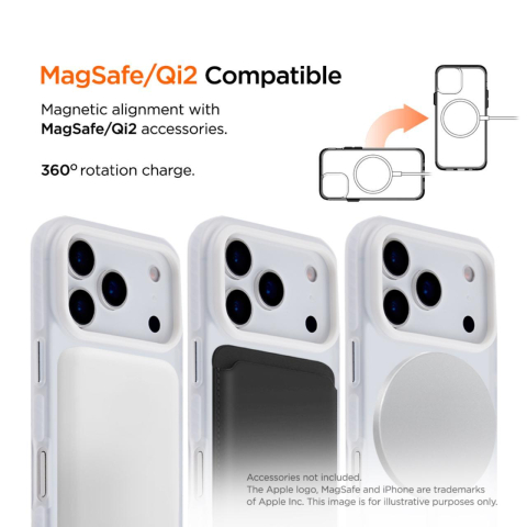 Eiger Husa Blizzard Magsafe GRS iPhone 17 Pro Alb [1]