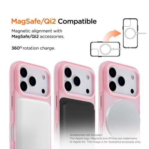 Eiger Husa Blizzard Magsafe GRS iPhone 17 Pro Max Roz [1]